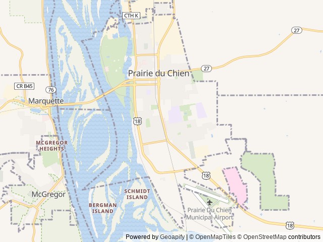 Map for Hillbilly Luxury near Prairie du Chien, MN