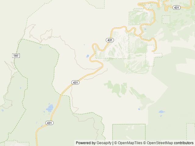 Map of Mount Rose (NV) location at Markleeville, CA, United States