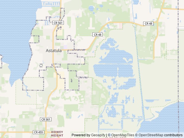 Map of Lake Apopka West Marsh Canoe-Kayak Launch SJRWMD location at Astatula, FL, United States