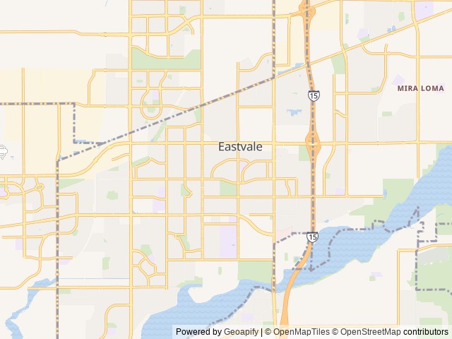 Map for The Quantum Glamp Wagon near Eastvale, CA