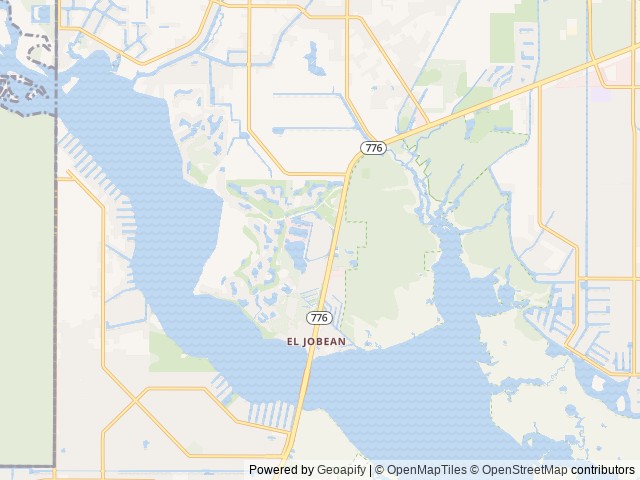 Map of Encore Harbor Lakes location at Port Charlotte, FL, United States