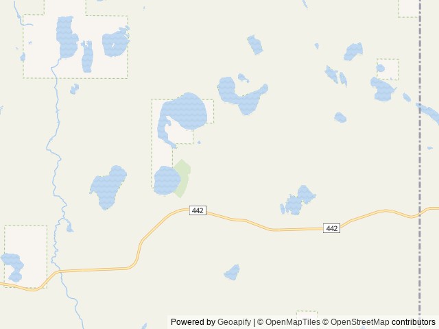 Map of Gooseneck Lake Campsites location at Rapid River, MI, United States