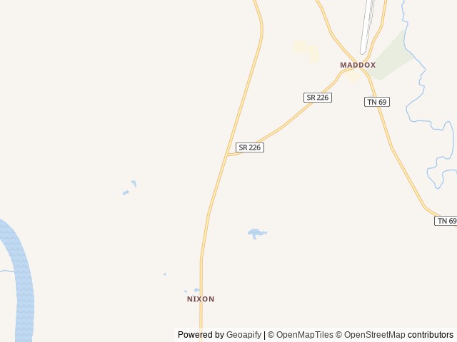Map of Green Acres Campground location at Savannah, TN, United States