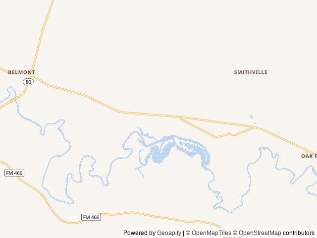 Map of River Acres RV Park location at Gonzales, TX, United States