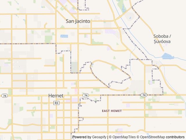 Map for Happy Camper/2024 Northland Bunkhouse near San Jacinto, CA