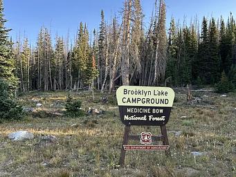 Brooklyn Lake Entrance Sign