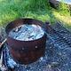 Fire pit at Steamer Bay Cabin