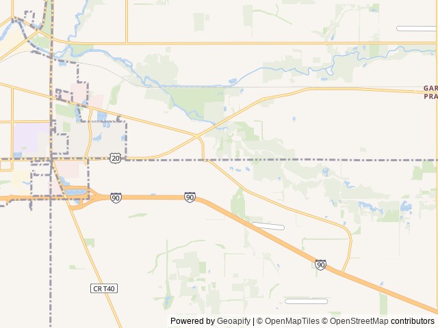 Map of Thousand Trails Pine Country location at Belvidere, IL, United States