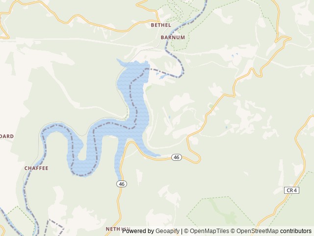 Map of Robert W Craig location at Elk Garden, WV, United States