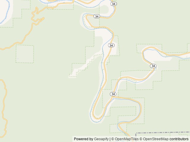 Map of Blackberry location at Tidewater, OR, United States