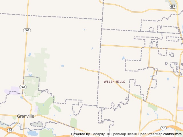 Map for 2022 Palomino Puma 2BD 2BA near Granville, OH