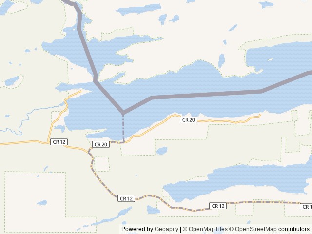 Map of Gunflint Pines Resort & Campground location at Grand Marais, MN, United States