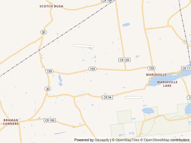 Map of Mariaville Goat Farm location at Pattersonville, NY, United States