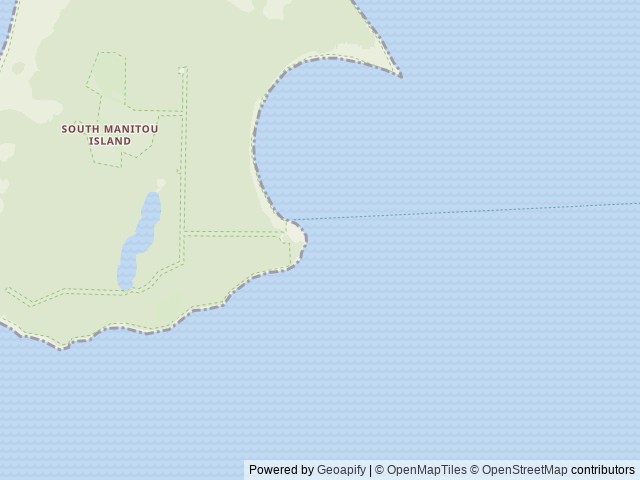 Map of South Manitou Group Campground location at Empire, MI, United States