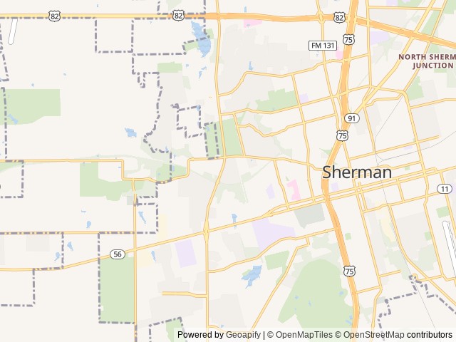 Map for 2021 Palomino Puma 28BHSS near Sherman, TX