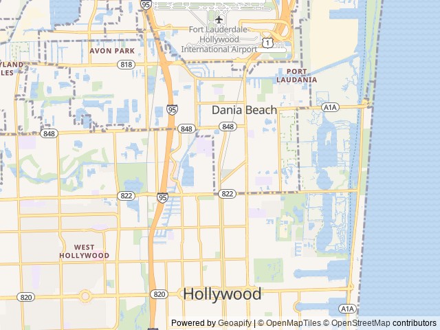 Map for Open Road Voyager - Miles of Smiles! near Dania Beach, FL