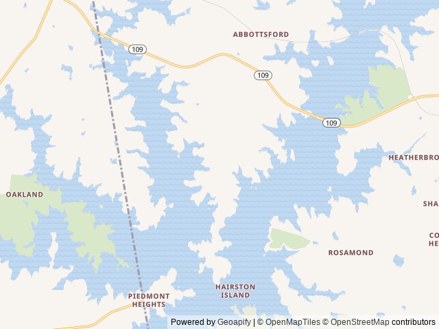 Map of Whitetail Ridge location at LaGrange, GA, United States