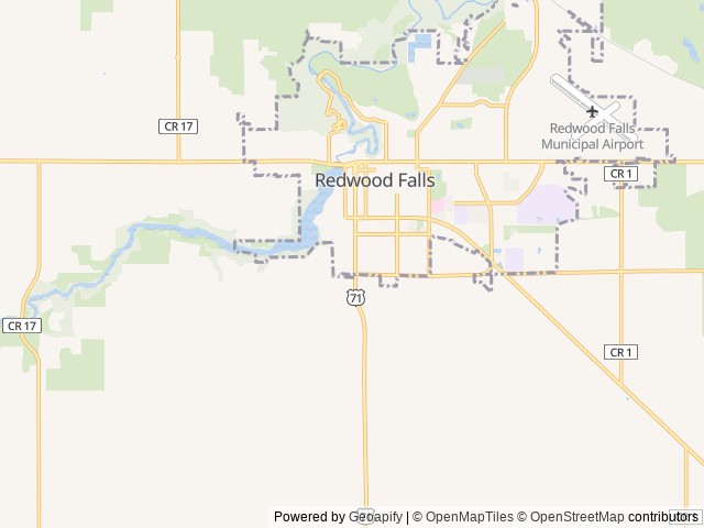 Map for 2023 Jayco Jay Flight 236TH near Redwood Falls, MN