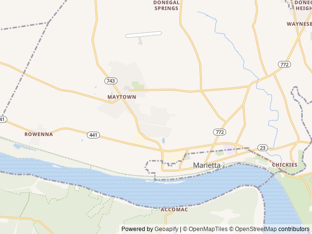 Map for 2022 Wolfpack platinum near Marietta, PA