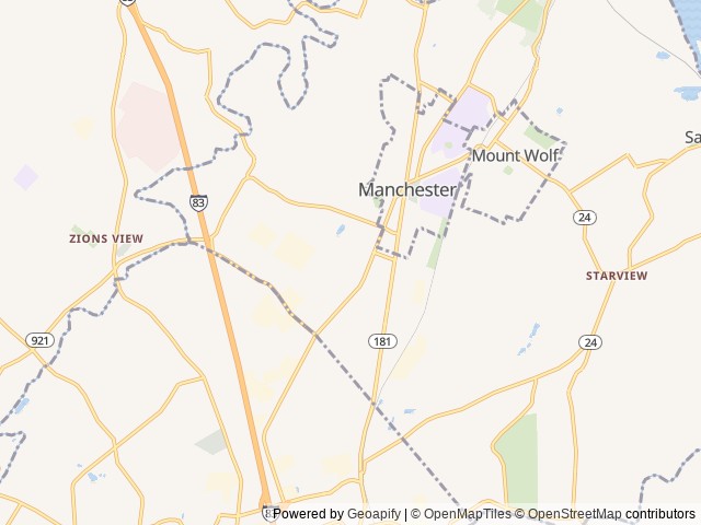 Map for 25 ft Thor Coleman - Fully stocked and pet friendly near Manchester, PA