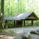 GREENBRIER PICNIC PAVILION view from parking area