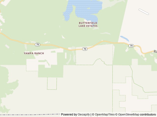 Map of Dripping Springs Campground (CA) location at Aguanga, CA, United States