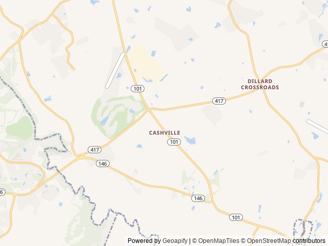 Map of Southern Shade RV Park location at Woodruff, SC, United States