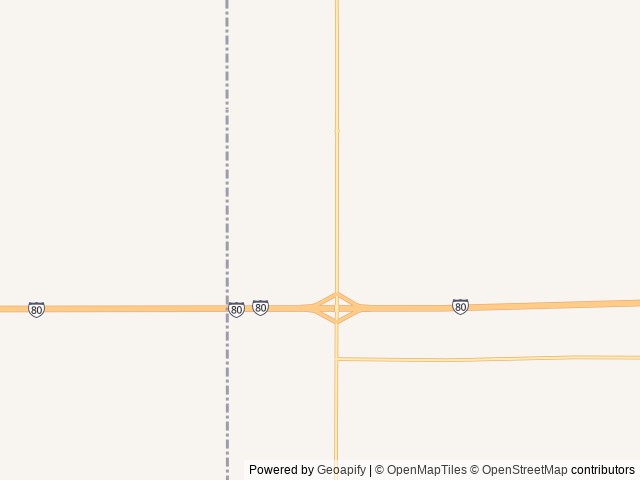 Map of Prairie Oasis RV Park location at Henderson, NE, United States