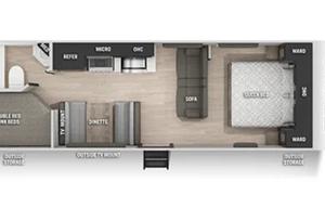 2022 Forest River RV Cherokee Grey Wolf 26DJSE