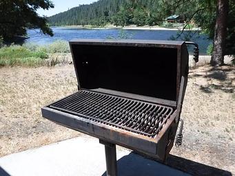 This is a picture of the standing grill at the large day use pavilion.