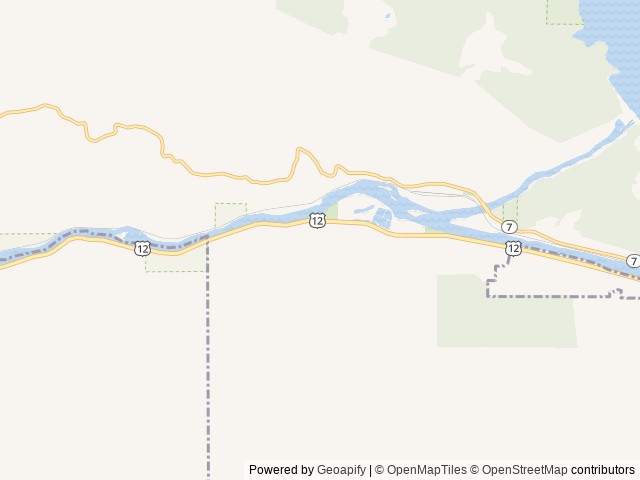 Map of Pink House Day Use Pavilions location at Orofino, ID, United States