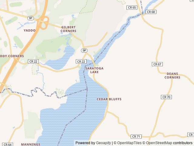 Map of Lee's Park Campground location at Saratoga Springs, NY, United States
