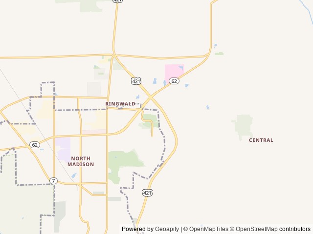 Map for 2023 Wildwood FSX 174BHLE Limited edition near Madison, OH