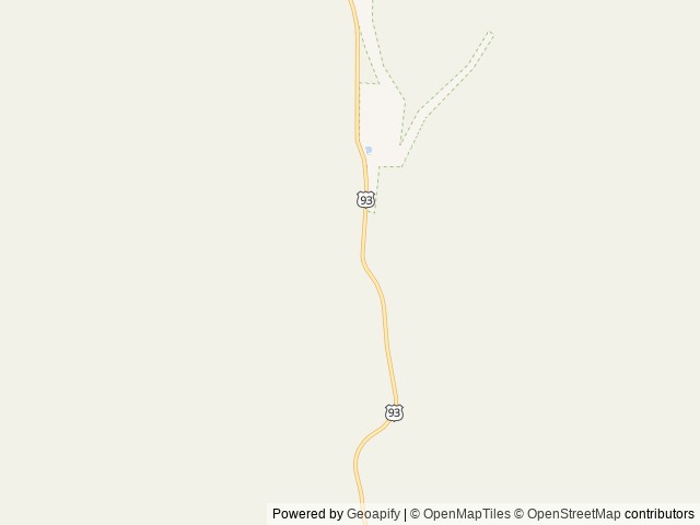 Map of Twin Creek Campground Group Camping Site location at North Fork, ID, United States