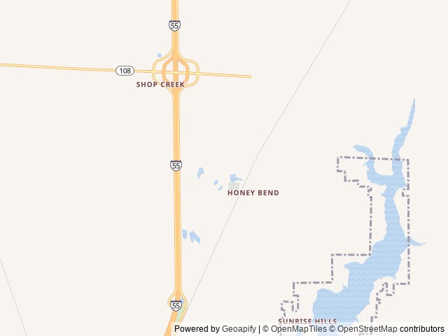 Map of Country Bend Campground location at Litchfield, IL, United States
