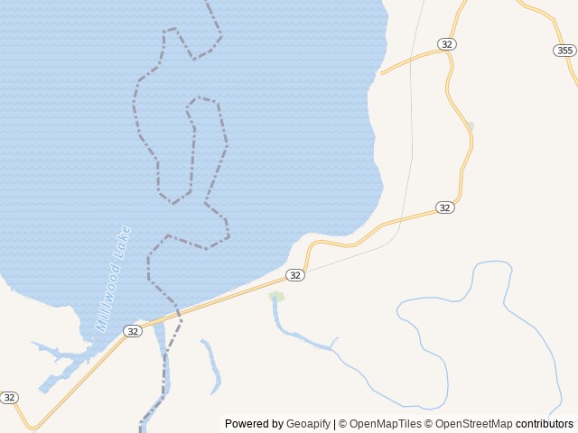 Map of Beard's Bluff Park (AR) location at Saratoga, AR, United States