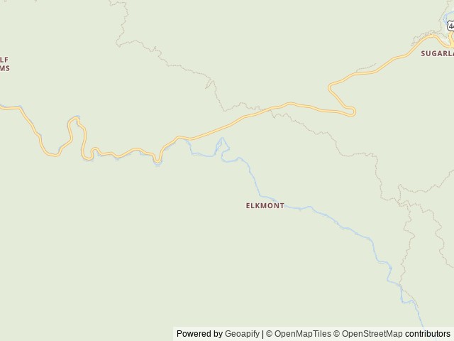 Map of Elkmont Group Camp location at Gatlinburg, TN, United States