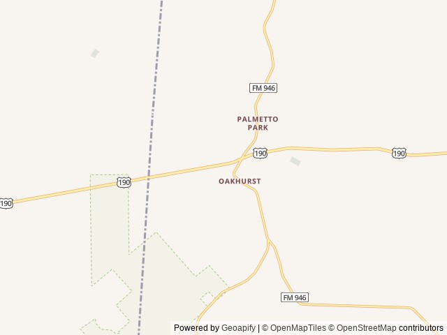 Map of Enchanted Woods RV Resort location at Magnolia, TX, United States