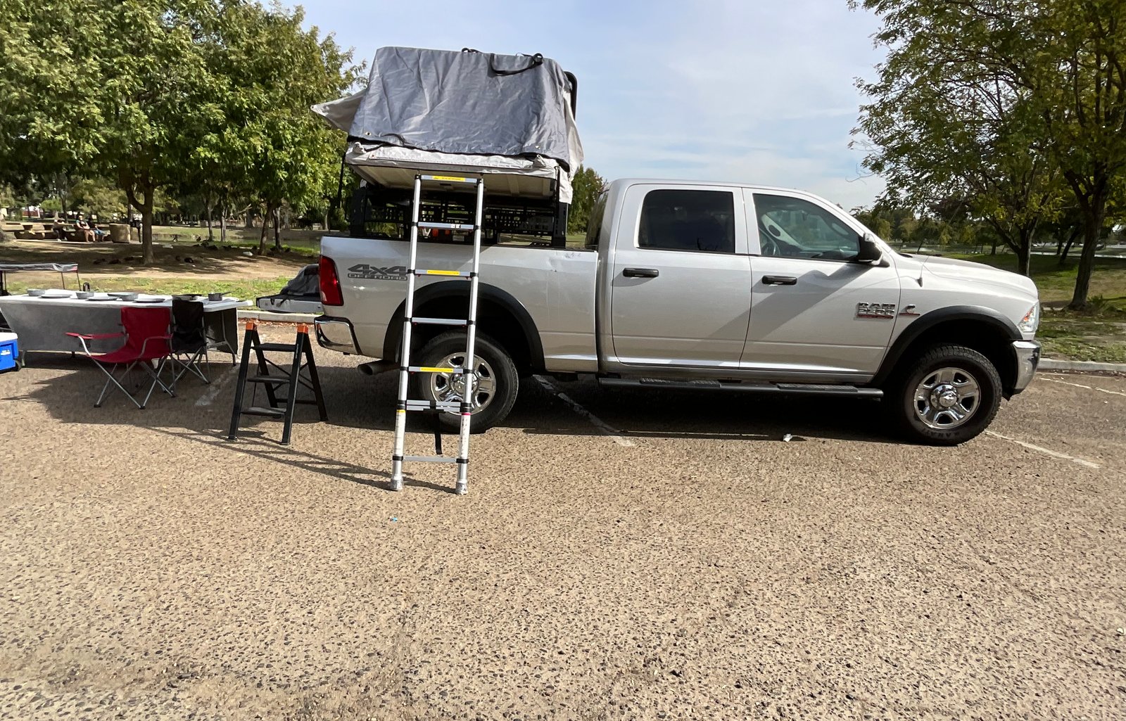 2018 Ram 2500 with 2024 Rough Country Roof Tent