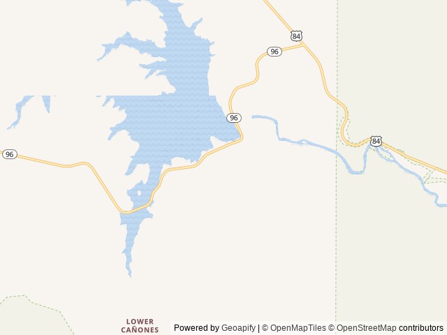 Map of Riana - Abiquiu Lake location at Abiquiu, NM, United States
