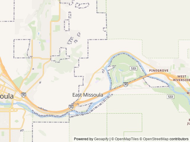 Map for Jayco white hawk model 20MBR      23 ft. 2015 yr near Missoula, MT