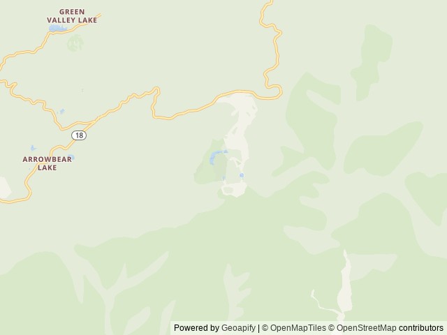 Map of Shady Cove Group Campground location at Fawnskin, CA, United States