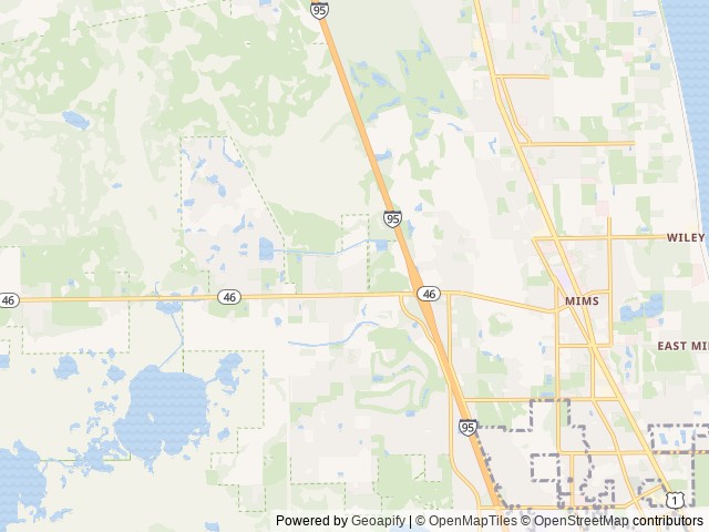 Map of Cape Kennedy RV Resort location at Titusville, FL, United States