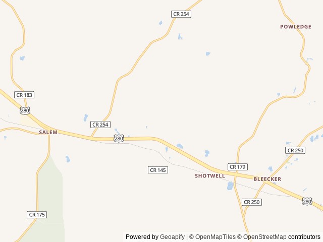 Map for Caribou Camper - Sleeps up to 6 near Salem, AL