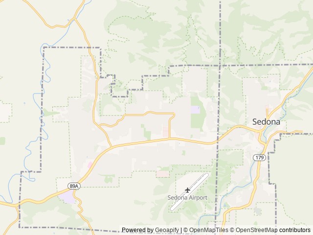 Map for Richie the Rig near Sedona, AZ