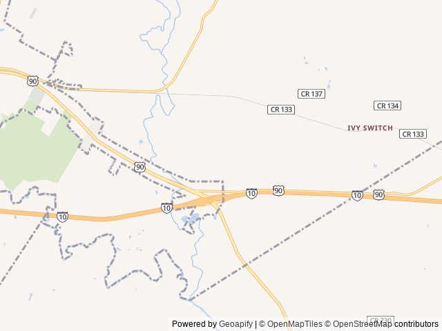 Map of Arrow RV Park location at Luling, TX, United States
