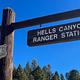 Forest Service Sign saying Hells Canyon Ranger Station