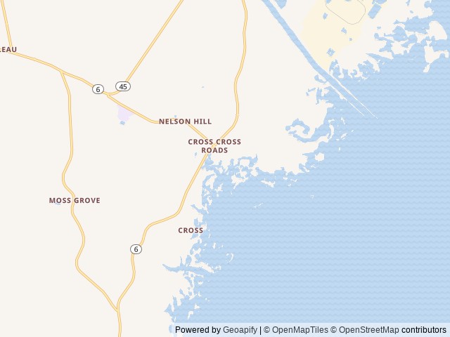 Map of Lake Moultrie RV Park & Marina, Cross South Carolina location at Eutawville, SC, United States