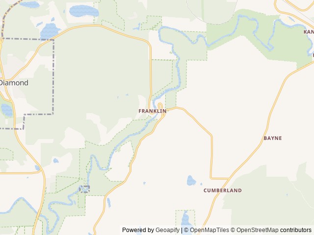 Map of Green River Gorge Resort location at Enumclaw, WA, United States