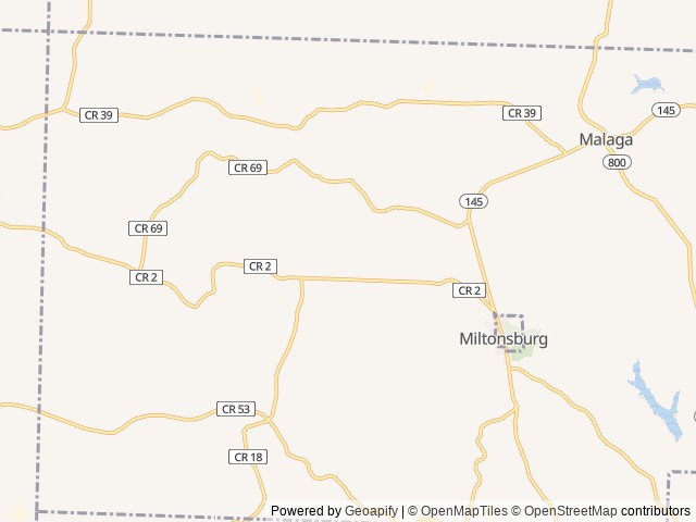 Map of Shadow Lake Campground location at Woodsfield, OH, United States